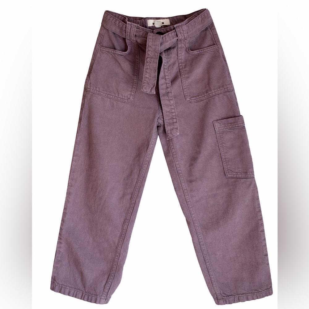 Mini Boden Cargo Pants with Tie Waist- 10Y